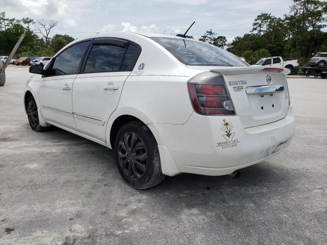 3N1AB6AP0CL677167 - 2012 NISSAN SENTRA 2.0 WHITE photo 2