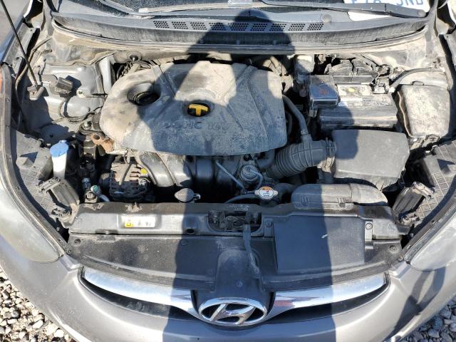 5NPDH4AE2DH222835 - 2013 HYUNDAI ELANTRA GLS SILVER photo 11