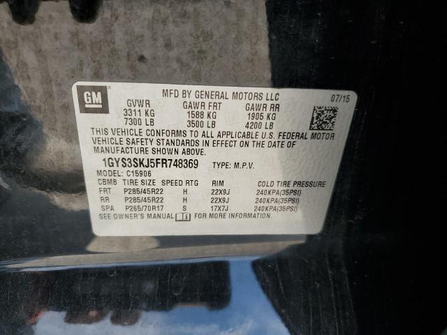 1GYS3SKJ5FR748369 - 2015 CADILLAC ESCALADE ESV LUXURY 黑色 照片 13