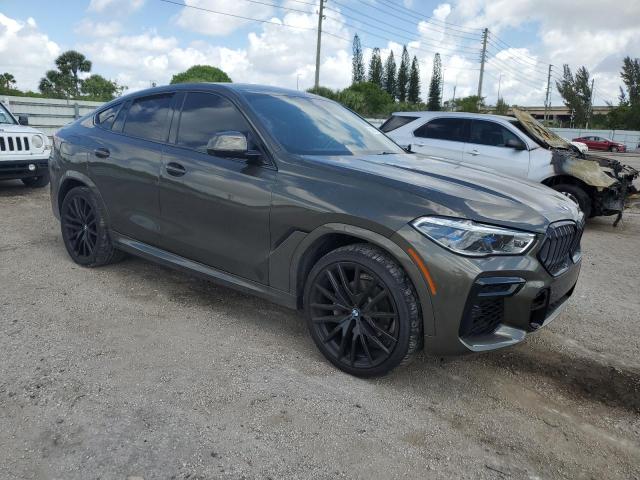 5UXCY6C08N9L54418 - 2022 BMW X6 XDRIVE40I GREEN photo 4
