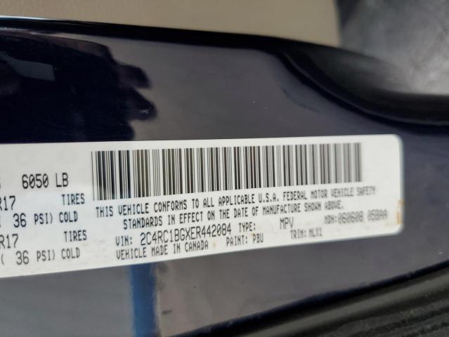 2C4RC1BGXER442084 - 2014 CHRYSLER TOWN & COU TOURING 蓝色 照片 13