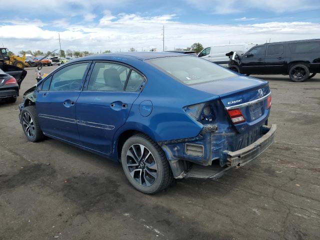 2HGFB2F80DH516410 - 2013 HONDA CIVIC EX BLUE photo 2