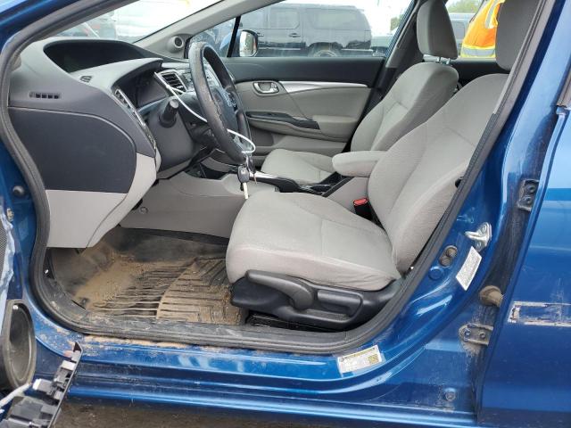 2HGFB2F80DH516410 - 2013 HONDA CIVIC EX BLUE photo 7