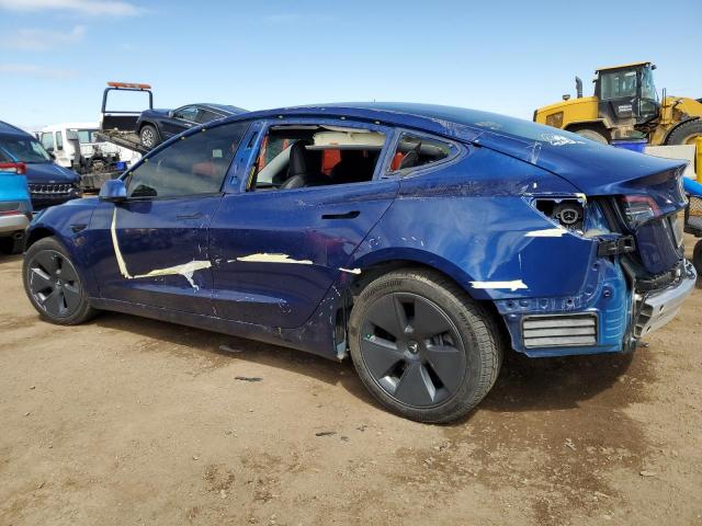 5YJ3E1EBXMF863491 - 2021 TESLA MODEL 3 BLUE photo 2