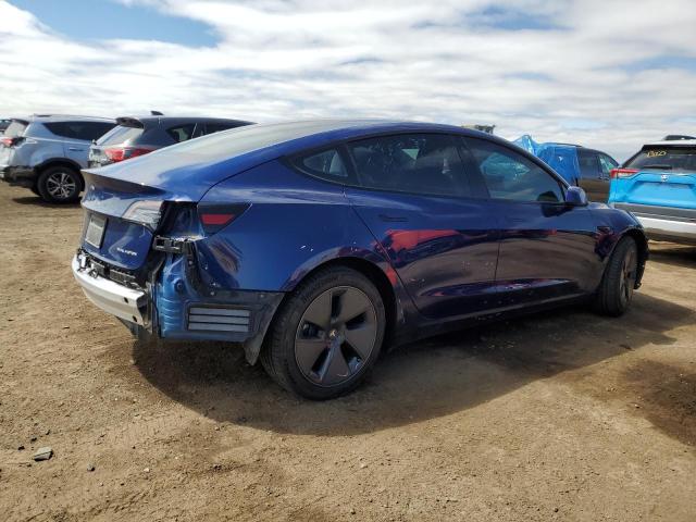 5YJ3E1EBXMF863491 - 2021 TESLA MODEL 3 BLUE photo 3