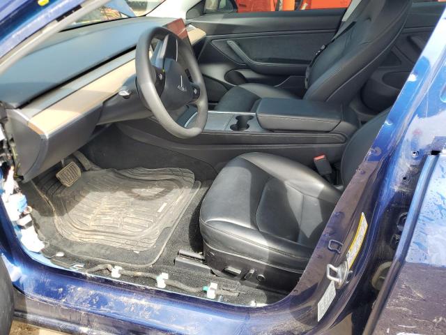 5YJ3E1EBXMF863491 - 2021 TESLA MODEL 3 BLUE photo 7
