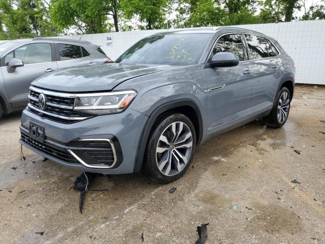 1V2FE2CA7MC236658 - 2021 VOLKSWAGEN ATLAS CROS SEL PREMIUM R-LINE GRAY photo 1