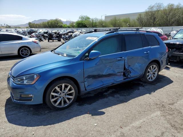 3VWC17AU2GM506678 - 2016 VOLKSWAGEN GOLF SPORT S BLUE photo 1