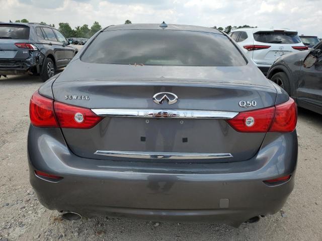 JN1BV7AP8EM670221 - 2014 INFINITI Q50 BASE GRAY photo 6