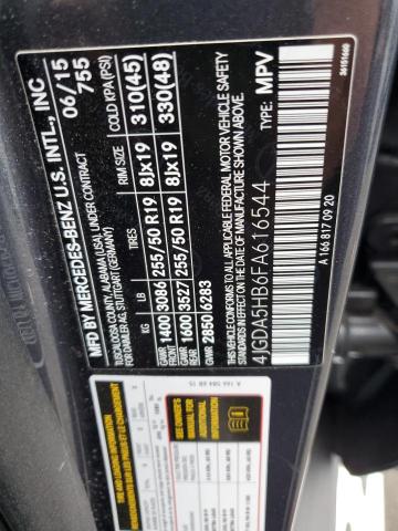 4JGDA5HB6FA616544 - 2015 MERCEDES-BENZ ML 350 4MATIC CHARCOAL photo 13