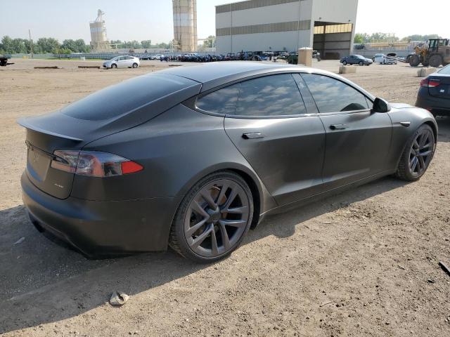 5YJSA1E62MF431956 - 2021 TESLA MODEL S Սև լուսանկար 3