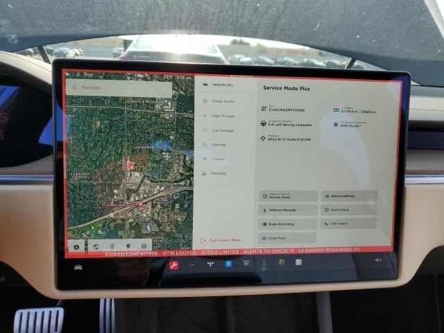 5YJSA1E62MF431956 - 2021 TESLA MODEL S Սև լուսանկար 9