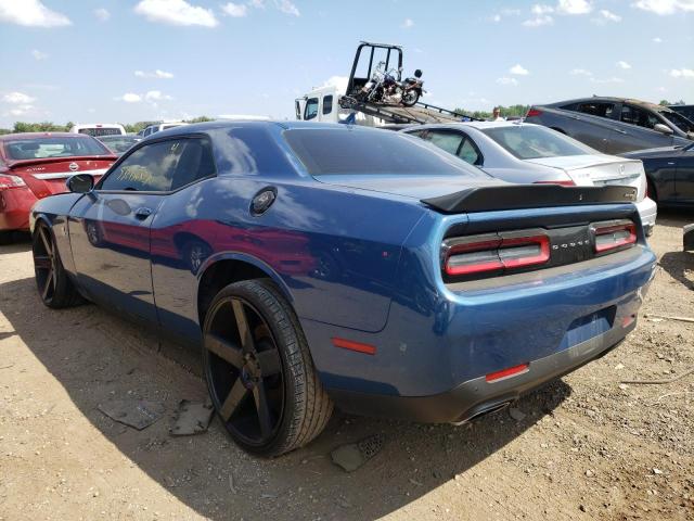 2C3CDZFJ8MH509586 - 2021 DODGE CHALLENGER R/T SCAT PACK BLUE photo 3