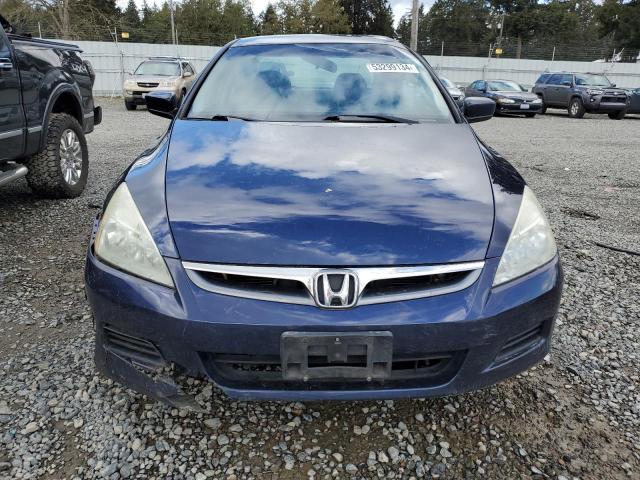 1HGCM66497A081410 - 2007 HONDA ACCORD SE BLUE photo 5