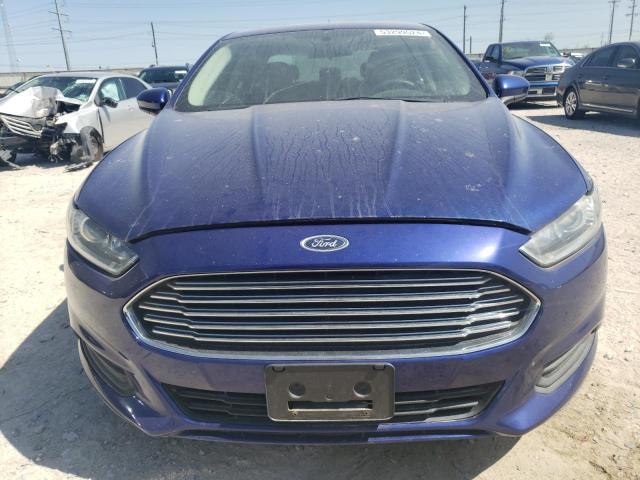 1FA6P0G77E5386604 - 2014 FORD FUSION S BLUE photo 5