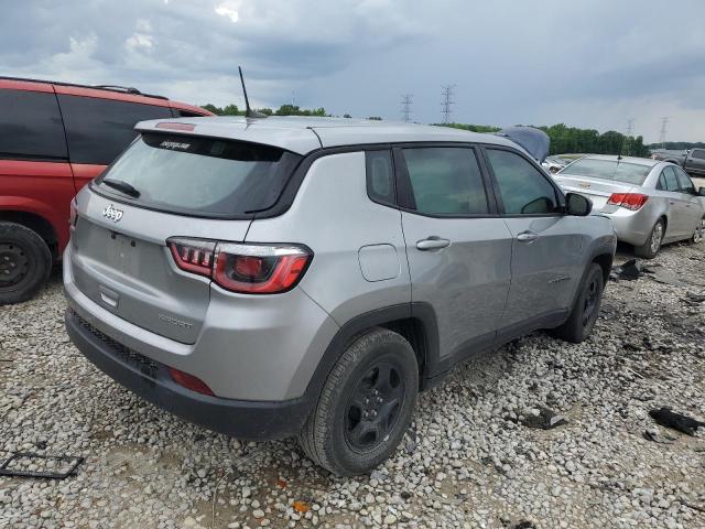 3C4NJCAB6LT133759 - 2020 JEEP COMPASS SPORT SILVER photo 3