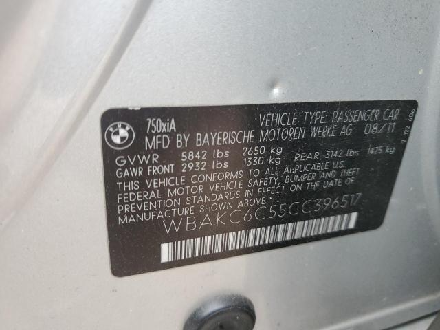 WBAKC6C55CC396517 - 2012 BMW ALPINA B7 XI SILVER photo 13