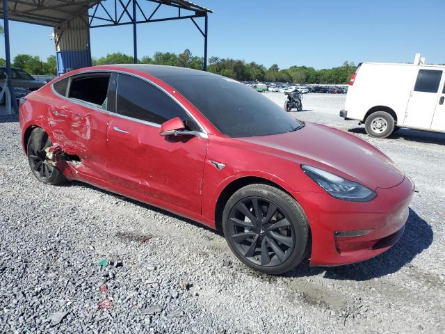 5YJ3E1EB0LF735632 - 2020 TESLA MODEL 3 Rojo foto 4
