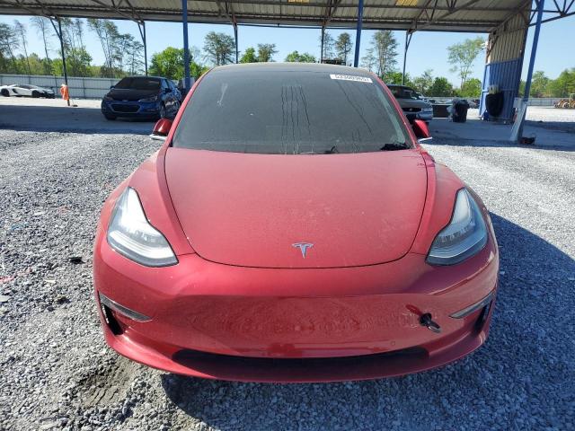 5YJ3E1EB0LF735632 - 2020 TESLA MODEL 3 Rojo foto 5