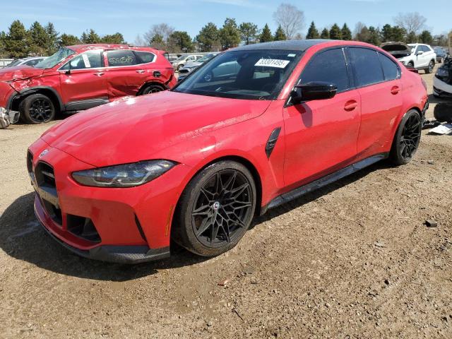 WBS43AY03PFN58833 - 2023 BMW M3 COMPETITION წითელი ფოტო 1