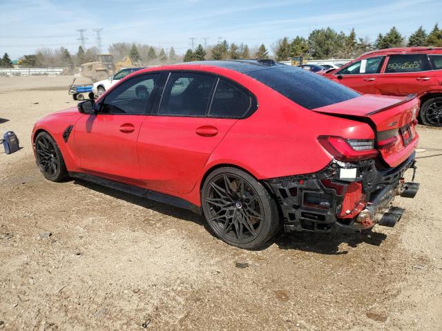 WBS43AY03PFN58833 - 2023 BMW M3 COMPETITION წითელი ფოტო 2
