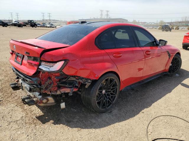 WBS43AY03PFN58833 - 2023 BMW M3 COMPETITION წითელი ფოტო 3