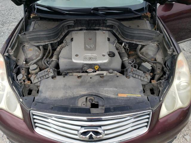 JN1AJ0HR4BM853651 - 2011 INFINITI EX35 BASE Կարմիր լուսանկար 12