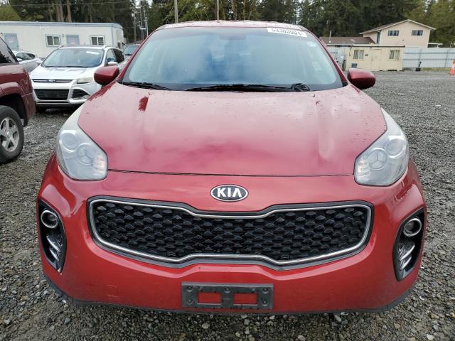 KNDPMCAC4H7281283 - 2017 KIA SPORTAGE LX RED photo 5