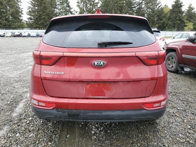 KNDPMCAC4H7281283 - 2017 KIA SPORTAGE LX RED photo 6