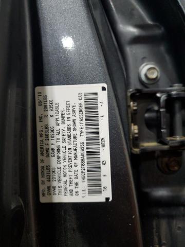 1HGCP2F88BA006256 - 2011 HONDA ACCORD EXL GRAY photo 12