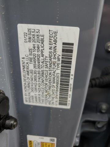 5FNYF8H54NB003573 - 2022 HONDA PASSPORT EXL Mavi foto 13