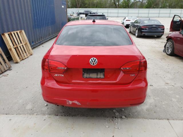 3VWLL7AJ1DM228836 - 2013 VOLKSWAGEN JETTA TDI RED photo 6