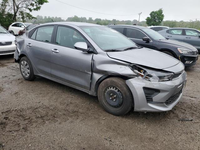 3KPA24AD6PE577401 - 2023 KIA RIO LX SILVER photo 4