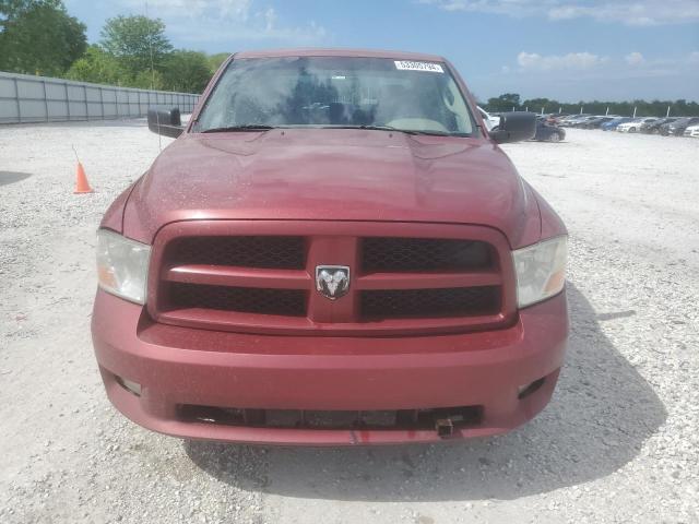 1C6RD7KT3CS260467 - 2012 DODGE RAM 1500 ST MAROON photo 5