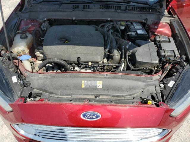 3FA6P0HD0GR391244 - 2016 FORD FUSION SE RED photo 11