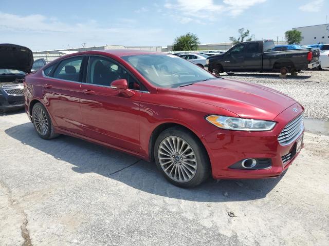 3FA6P0HD0GR391244 - 2016 FORD FUSION SE RED photo 4