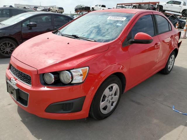 1G1JA5SH5F4220410 - 2015 CHEVROLET SONIC LS 红色 照片 1