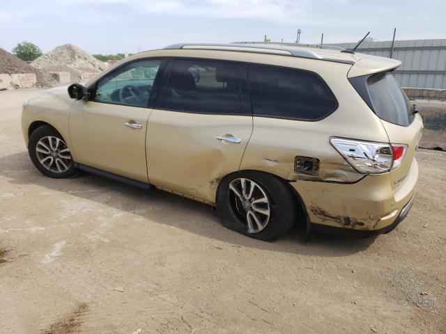 5N1AR2MM9DC624205 - 2013 NISSAN PATHFINDER S GOLD photo 2
