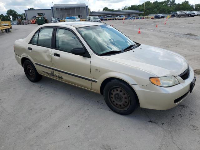 JM1BJ225821608503 - 2002 MAZDA PROTEGE DX BEIGE photo 4