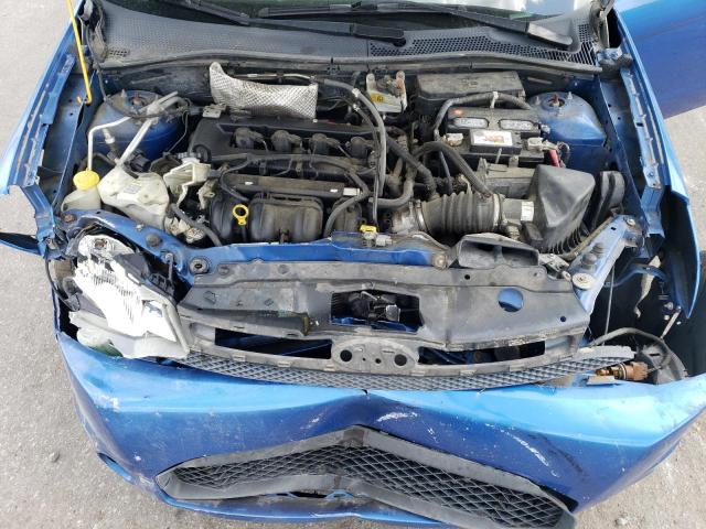 1FAHP3GN1BW127671 - 2011 FORD FOCUS SES BLUE photo 11