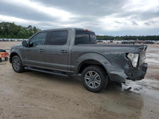 1FTEW1CP6GKD21753 - 2016 FORD F150 SUPERCREW CHARCOAL photo 2