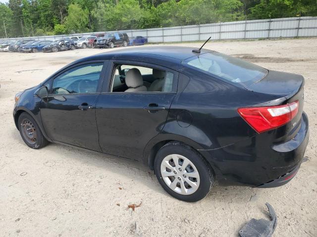 KNADM4A31E6402486 - 2014 KIA RIO LX BLACK photo 2