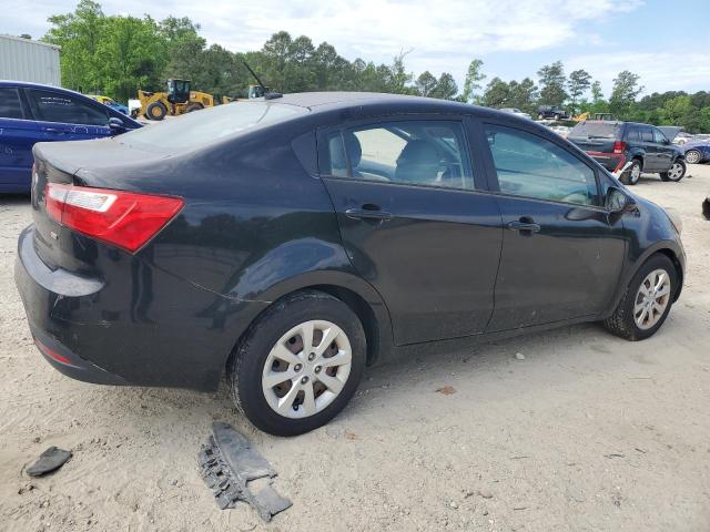 KNADM4A31E6402486 - 2014 KIA RIO LX BLACK photo 3