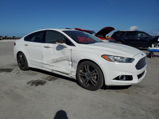 3FA6P0K91DR138126 - 2013 FORD FUSION TITANIUM WHITE photo 4