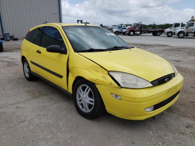 3FAHP31351R153912 - 2001 FORD FOCUS ZX3 YELLOW photo 4