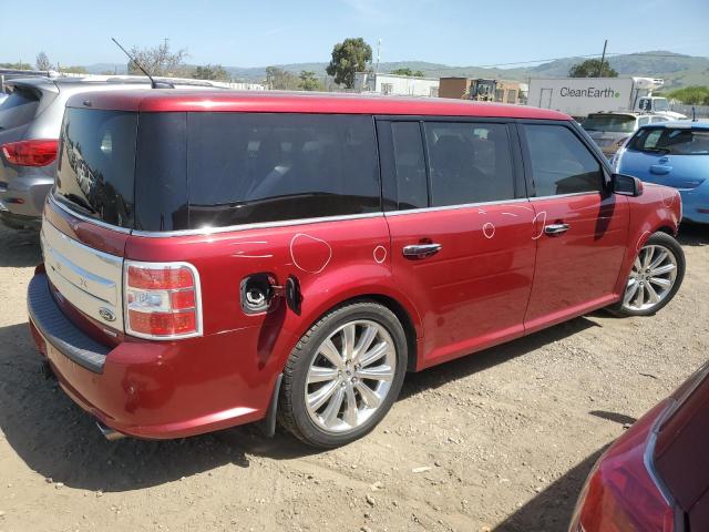 2FMHK6DT7EBD15688 - 2014 FORD FLEX LIMITED RED photo 3