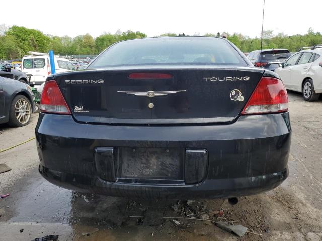 1C3EL56R64N317231 - 2004 CHRYSLER SEBRING LXI BLACK photo 6