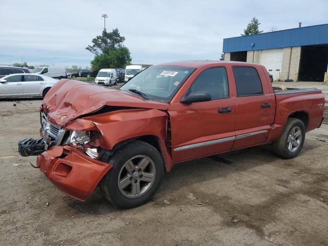 1D7HW58N98S622729 - 2008 DODGE DAKOTA QUAD LARAMIE ORANGE photo 1