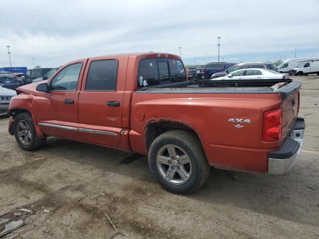 1D7HW58N98S622729 - 2008 DODGE DAKOTA QUAD LARAMIE ORANGE photo 2