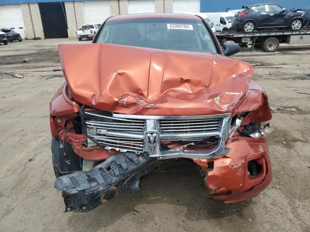 1D7HW58N98S622729 - 2008 DODGE DAKOTA QUAD LARAMIE ORANGE photo 5